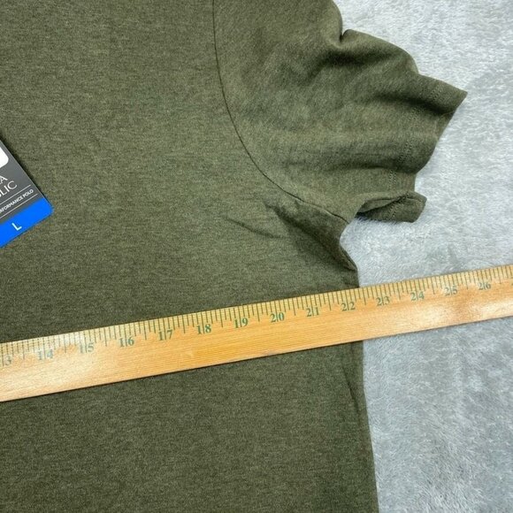 Banana Republic Luxe Touch Performance Polo Shirt Large Green a1005 - Picture 6 of 8